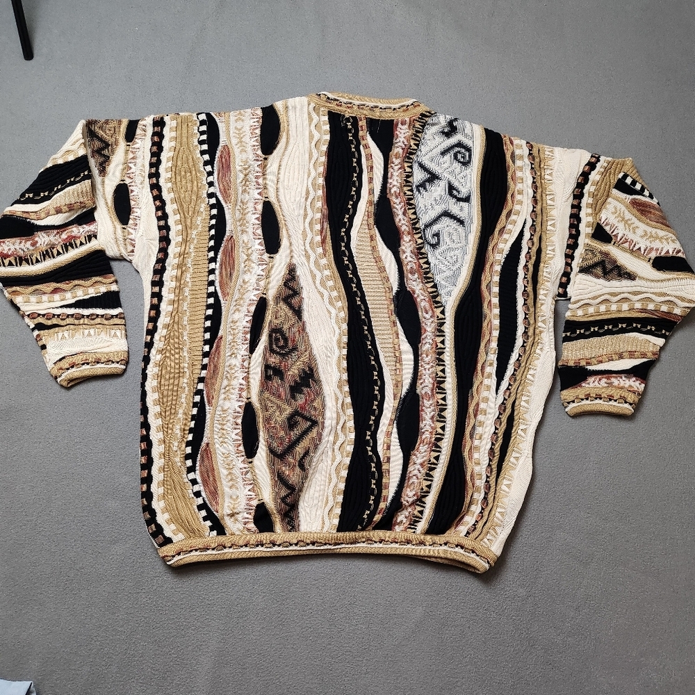 Vintage Tundra Coogi Style Knit Sweater 2XLT 90s - Picture 11 of 14